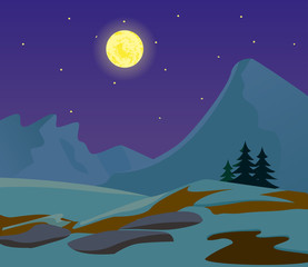 Obraz na płótnie Canvas Winter landscape background.