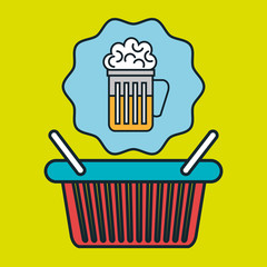 basket shop market icon vector illustration eps10 eps 10