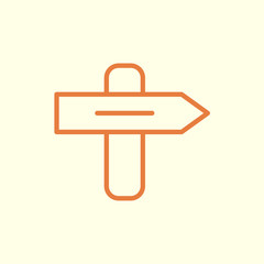 road direction line icon