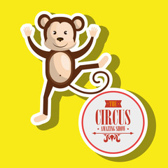 monkey circus icon vector illustration eps10 eps 10