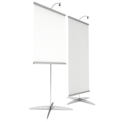 Blank Roll Up Banner Stands.