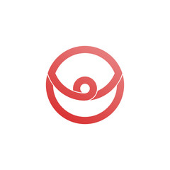 Icon design element. Business Abstract Circle logo. Corporate, Media, Technology styles vector design. Vector illustration background.