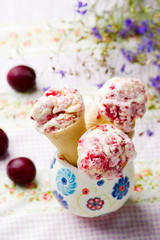 plum  ice cream