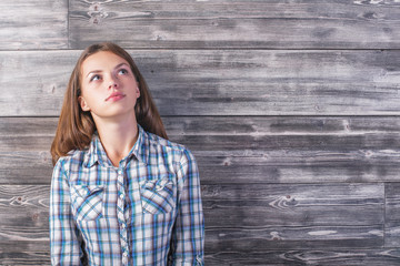 Young european woman portrait