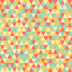Triangle geometric seamless pattern.