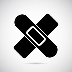 Slice icon on gray background. Vector art.