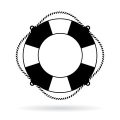Life preserver ring icon