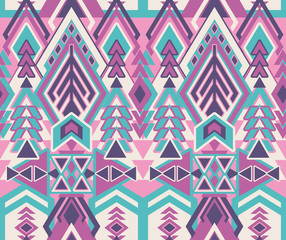 Vector seamless pattern for tribal design. Ethnic motif.