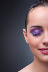 Young woman in beauty concept with nice make-up