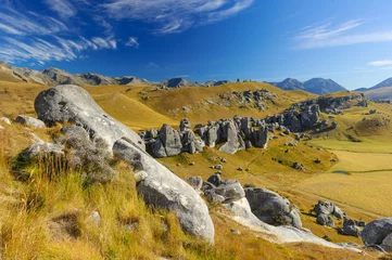 Tuinposter New Zealand Southern Alps South Island - Südinsel Neuseeland Alpen  © artepicturas