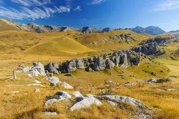 Tuinposter New Zealand Southern Alps South Island - Südinsel Neuseeland Alpen  © artepicturas