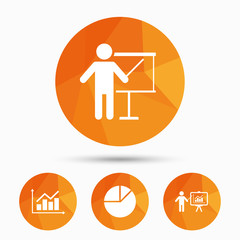 Diagram graph Pie chart. Presentation billboard.