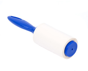 Giant lint roller separated on white background