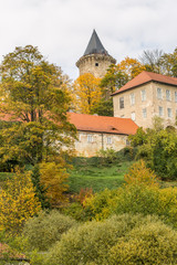 castle Rozmberk in Czech Republic in fall