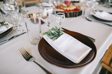 Rustic wedding tables