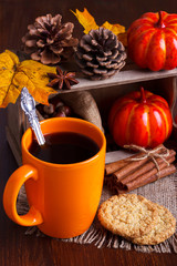 Autumn still life arrangement