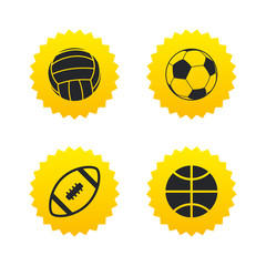 Sport balls. Volleyball, Basketball, Soccer.