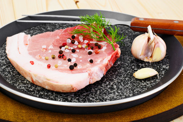 Piece of Fresh Raw Pork, Meat