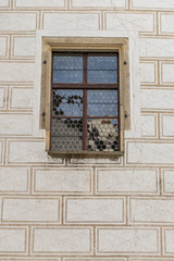 castle wall and window in Rozmberk nad Vltavou
