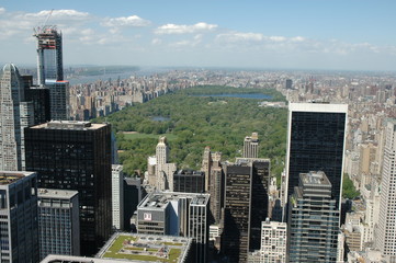 Wundervoller Weitblick. Auf das Häusermeer von Manhattan. Vom Rockefeller Center.