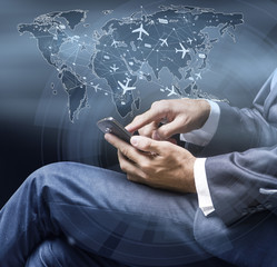 Concept of online booking for air travel