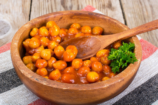 Nut in Sauce Harissa Studio Photo on Wood