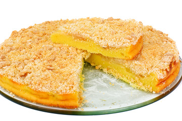 Apple Tart Studio Photo on White