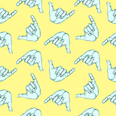 Fototapeta premium Vector funny seamless pattern