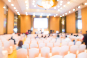 Abstract blur Business Conference and Presentation .
