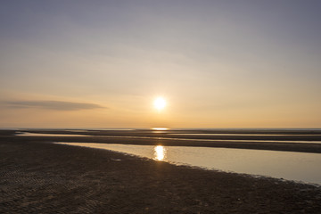 真玉海岸に沈む夕陽