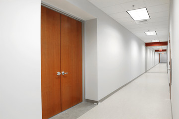 hall way in office building