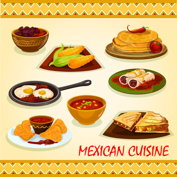 Mexican cuisine spicy dishes icon