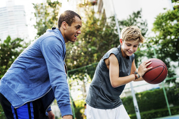 Coach Team Athlete Basketball Bounce Sport Concept