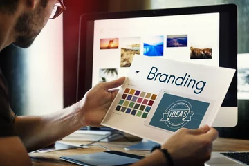 Fotobehang Branding Ideas Design Identitiy Marketing Concept © Rawpixel.com