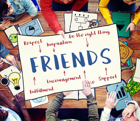 Friends Inspiration Diagram Graphic Concept