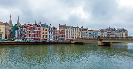 Old Houses along Nive River, Bayonne