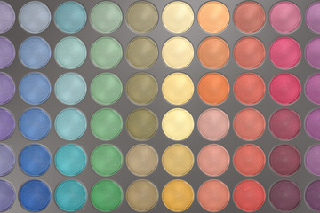 eye shadow palette top view