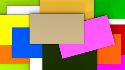 Colorful white blank background 3d rendering