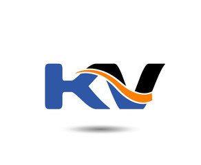 KV company linked letter logo
