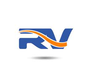 RV company linked letter logo
