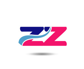 Alphabet Z and Z letter logo. Vector illustration
