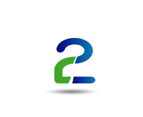 Vector sign number 2 logo
