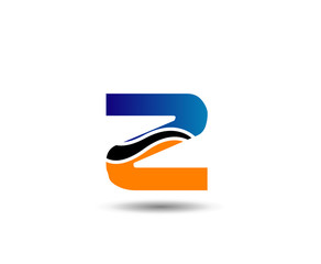 Fototapeta na wymiar Letter Z logo symbol template elements 