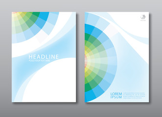 Annual report brochure flyer design template.