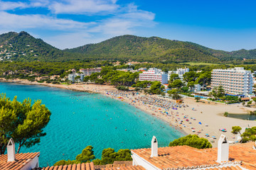 Beautiful seaside of Canyamel Majorca beach Spain