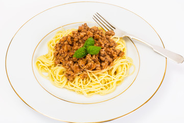 Spaghetti with Sauce Bolognese