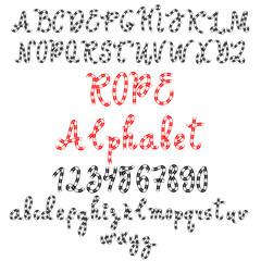 Vector alphabet. Hand drawn letters.