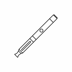 Fototapeta premium Electronic cigarette icon in outline style isolated on white background vector illustration