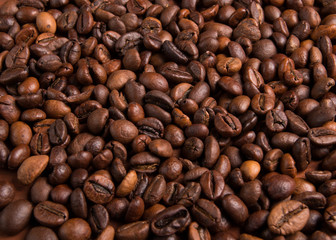 roasted coffee beans, can be used as a background