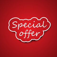 Special offer sign